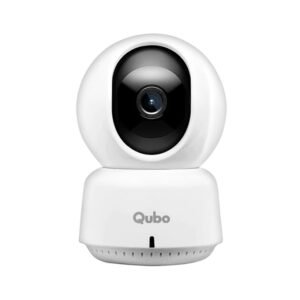 Qubo Smart 360 2K 3MP 1296p WiFi CCTV Security Camera from Hero Group | Mobile App | Two Way Talk | Night Vision | Cloud & SD Card Recording | Made in India | Alexa & OK Google | (3MP)