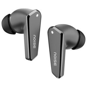 Noise Buds N1 in-Ear True Wireless Earbuds with Chrome Finish, 40H of Playtime, Quad Mic with ENC, Ultra Low Latency(Up to 40 Ms), Instacharge(10 Min=120 Min), BT V5.3(Carbon Black)