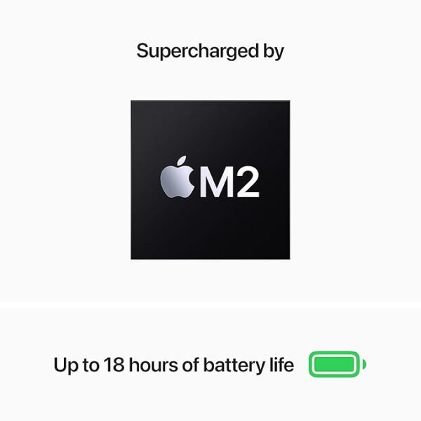 Apple MacBook Air Laptop with M2 chip: 34.46 cm (13.6-inch) Liquid Retina Display, 8GB RAM, 512GB SSD Storage, Backlit Keyboard, 1080p FaceTime HD Camera. Works with iPhone/iPad; Space Grey