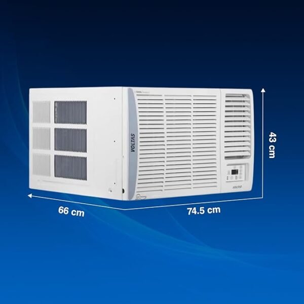 Voltas 1.5 Ton 3 Star, Turbo Mode Window AC (Copper Condenser, Anti-Rust Coating, Anti-Freeze Thermostat, AC 1.5T 183 Vectra Pearl, White)