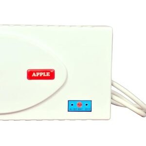 Apple Voltage stabilizer 4 KVA (4000 VA) for Home AC Input Range 120V-270V |time delay| abs Cabinet| high Look white/15 amps Socket.
