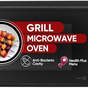 LG 20 L Grill Microwave Oven (MH2044DB, Black, Quartz Heater, I-Wave Technology, Indian Cuisine, Auto Cook Menu, Steam Clean, Anti-Bacterial Cavity & Health plus Menu)
