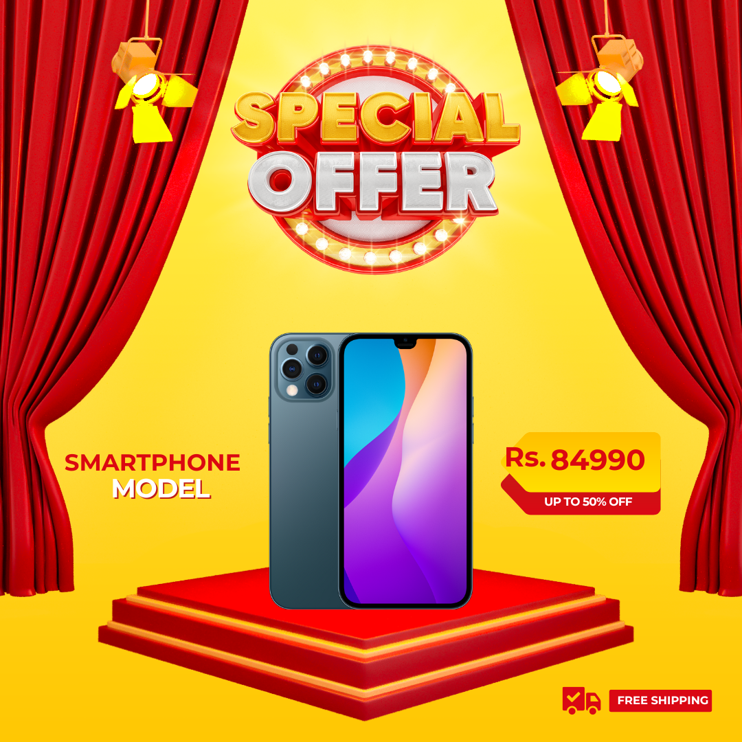 Special offer Smartphone Sale Modern Yellow And Red Post Instagram