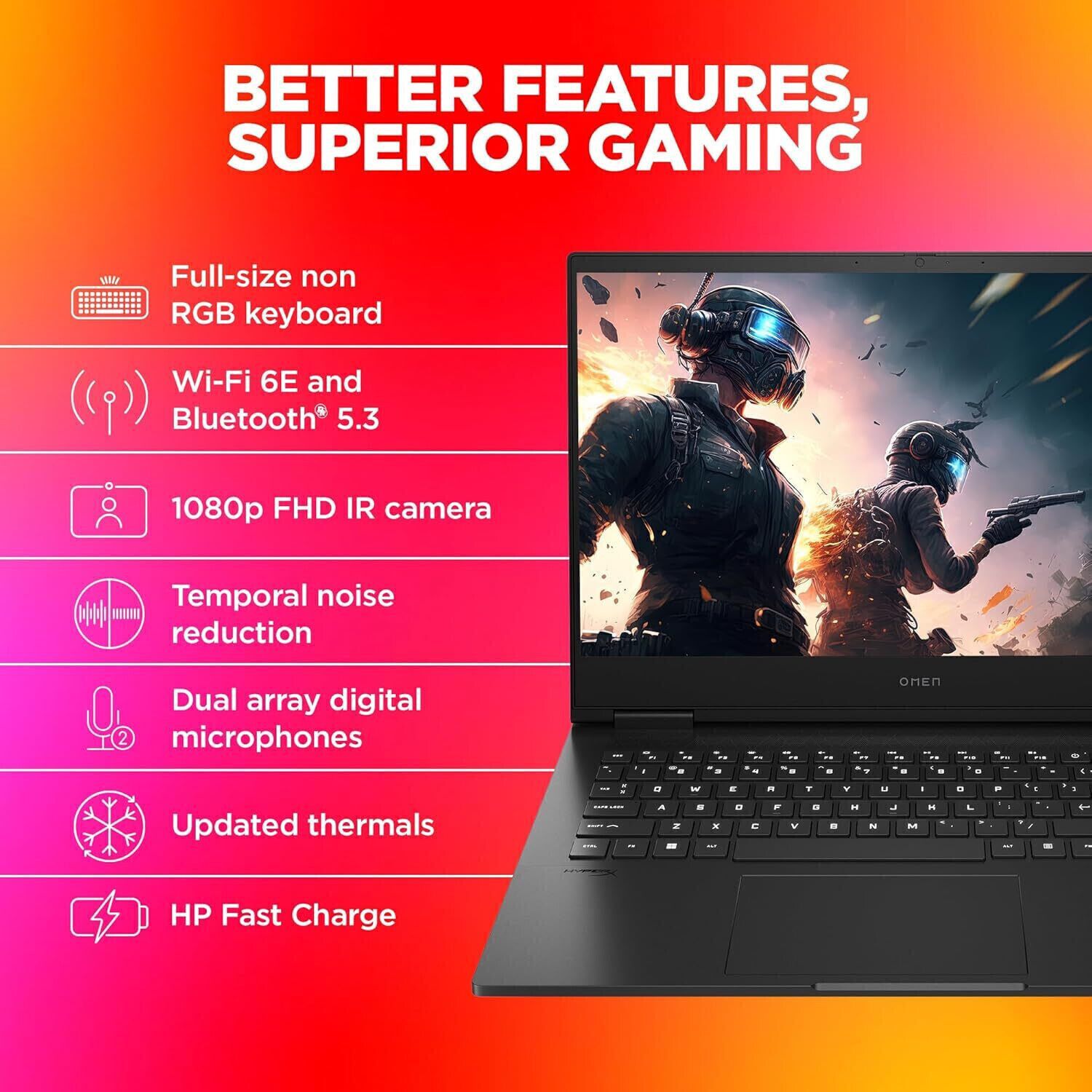 HP OMEN Intel Core i7 14th Gen 14650HX - (16 GB/1 TB SSD/Windows 11 Home/8 GB Graphics/NVIDIA GeForce RTX 4060) Omen 16 wf1096TX/ ae0002tx Gaming Laptop (16.1 inch, Shadow Black, 2.32 Kg, With MS Office)