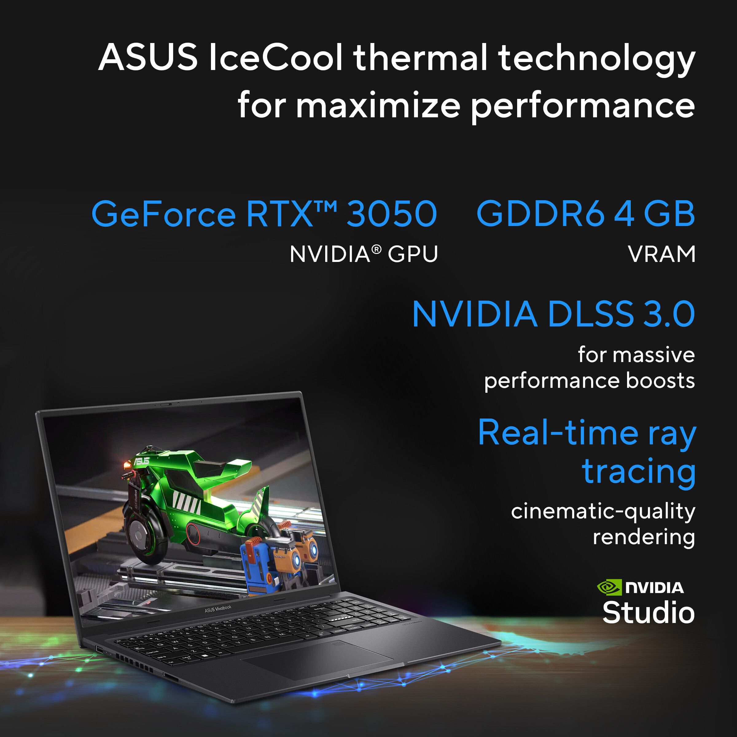 ASUS Vivobook 16X (2025) with Office 2024 + M365 Basic* Intel Core i5 13th Gen 13420H - (16 GB/512 GB SSD/Windows 11 Home/4 GB Graphics/NVIDIA GeForce RTX 3050/144 Hz) K3605VC-RP412WS Gaming Laptop (16 inch, Indie Black, 1.80 Kg, With MS Office)